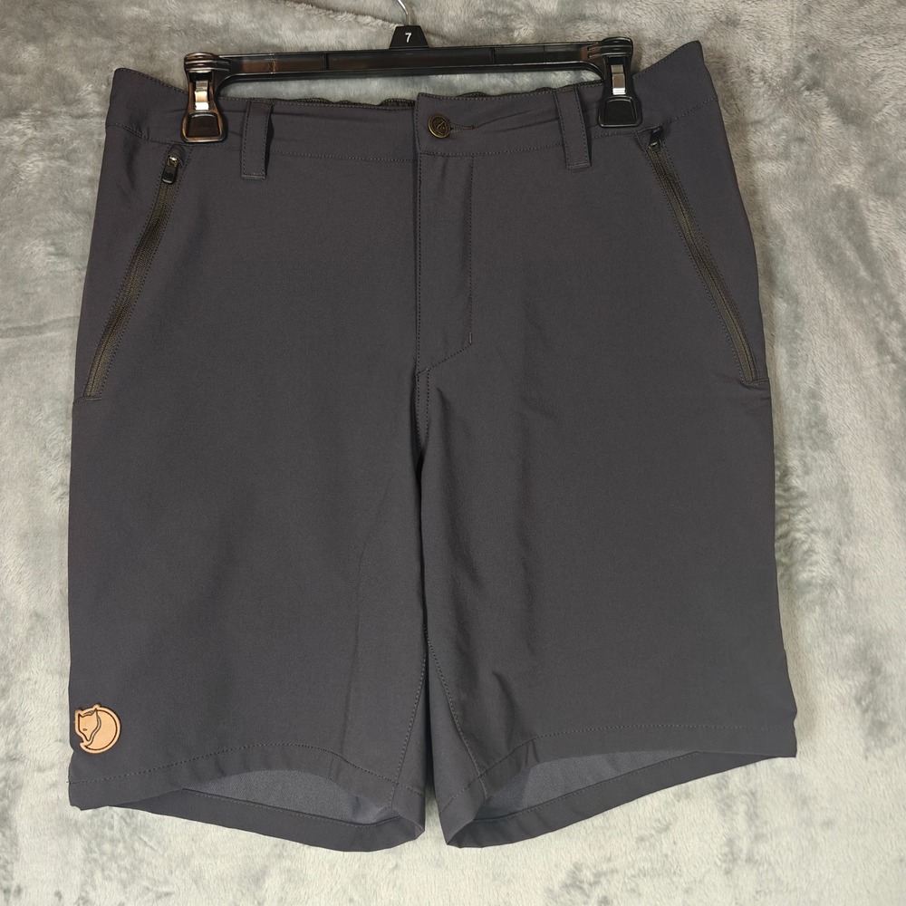 Fjallraven Abisko Trail Stretch Hiking Shorts Mens 34 Dark Grey Hiking Outdoor